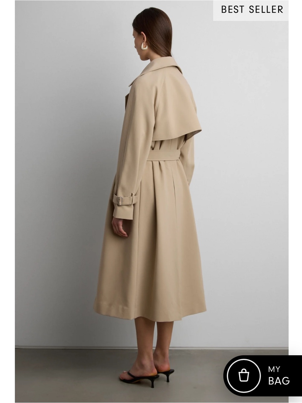 OAK + FORT Trench Coat - Picture 3 of 5